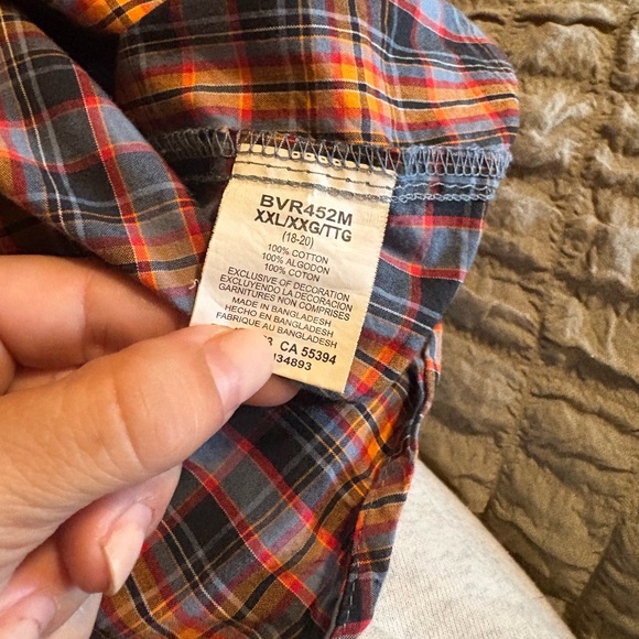 Wrangler Retro Western Plaid Snap Shirt – Size XXL (18–20) - Picture 5 of 5